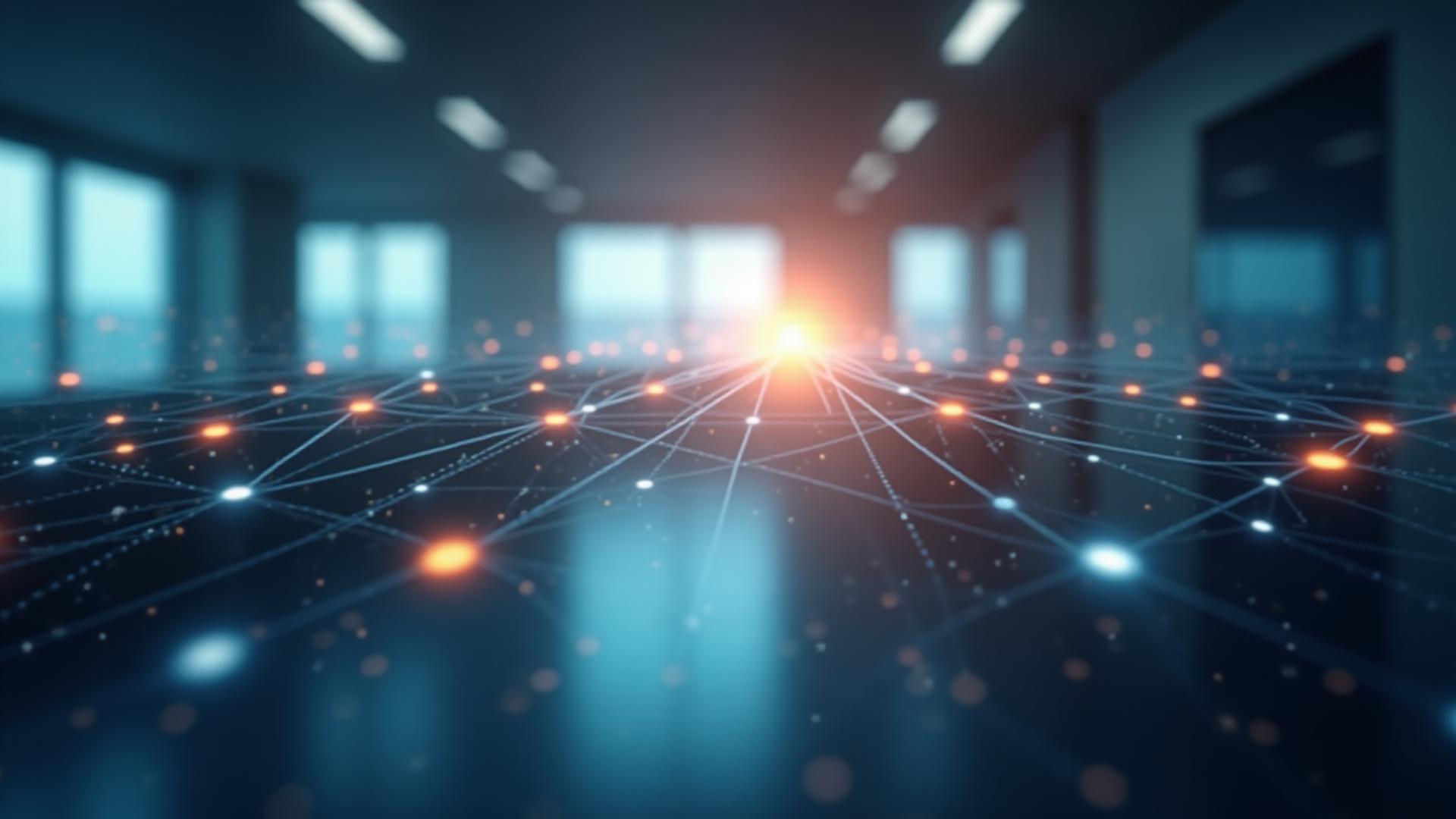 Abstraktes Bild, das strategische Planung und vernetzte Wachstumswege symbolisiert